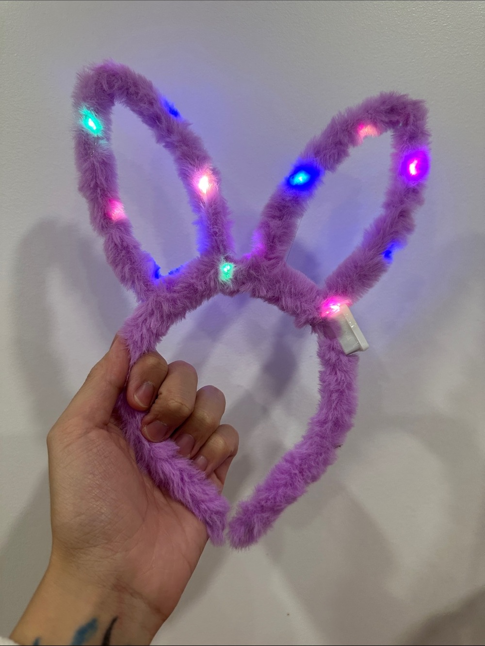 Purple Light-Up Bunny Ear Headband - Kids Accessories